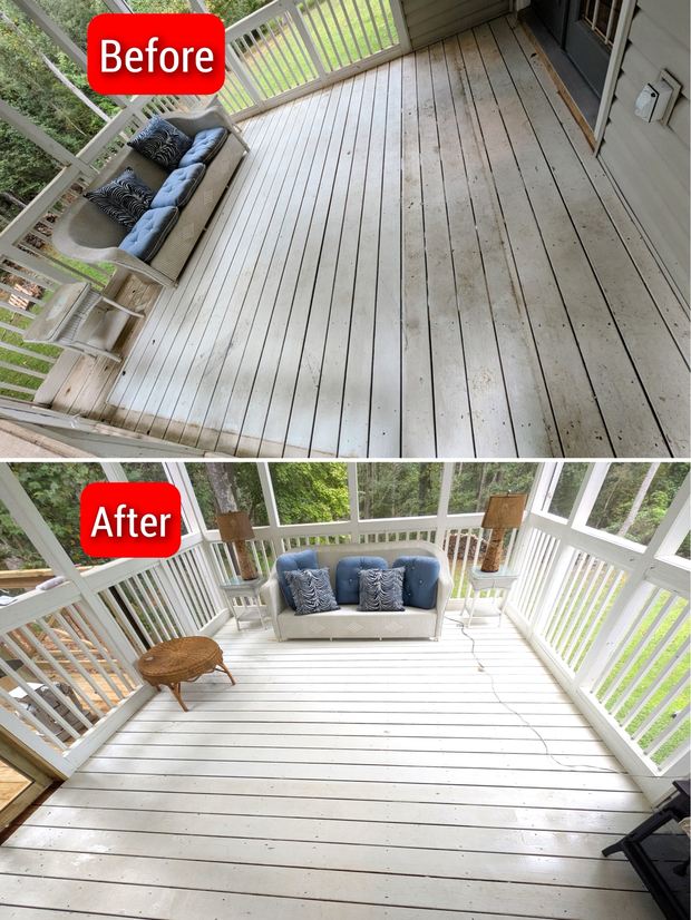 Screened Porch & Deck Refresh — Eagle Eye Pressure Washing, Decks & Fences